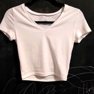 White crop top